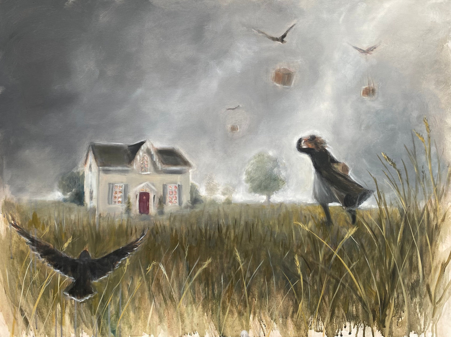 'Finding Home' 30x40" Oil Painting