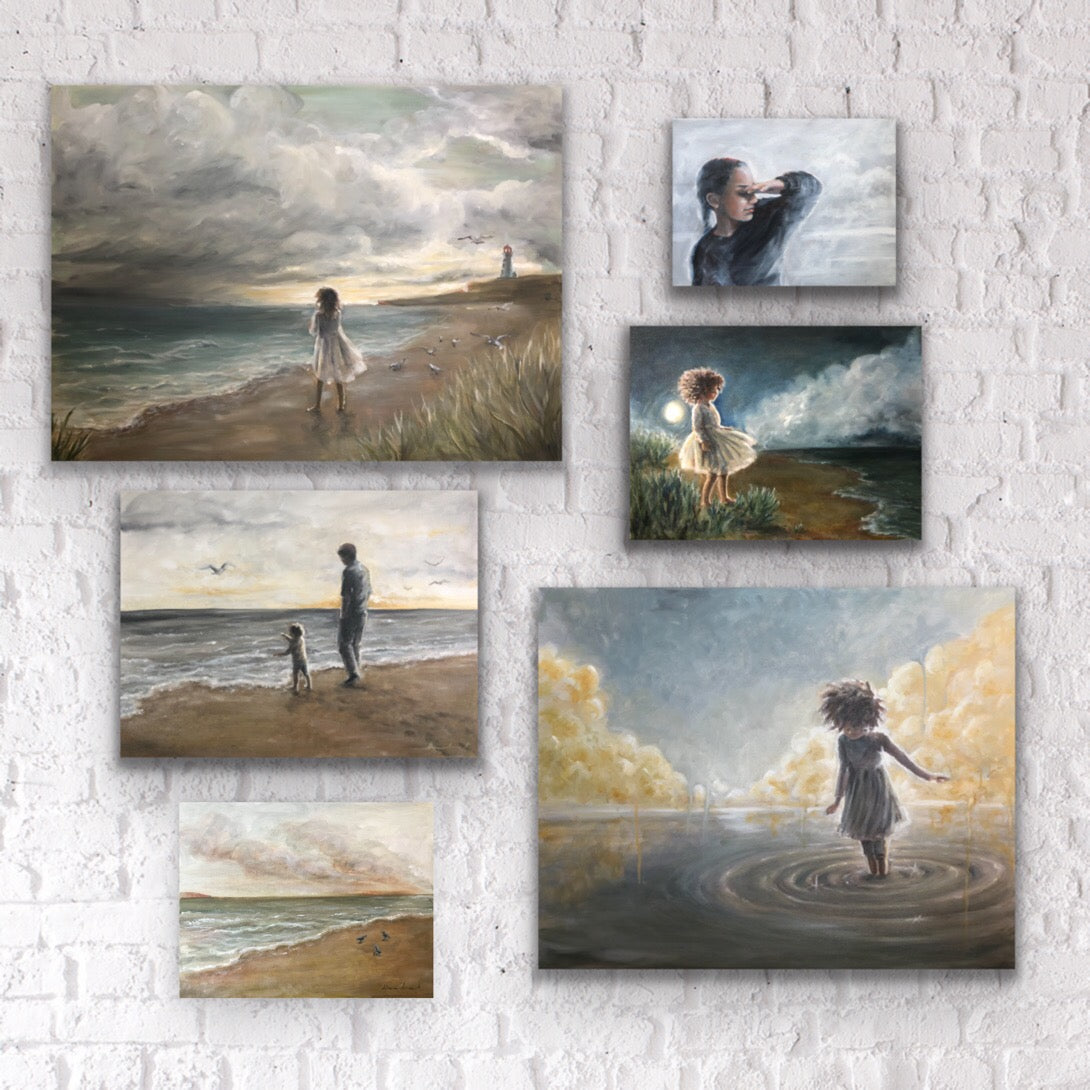 'The Storm Watcher' 23.6 x 31.5" Oil