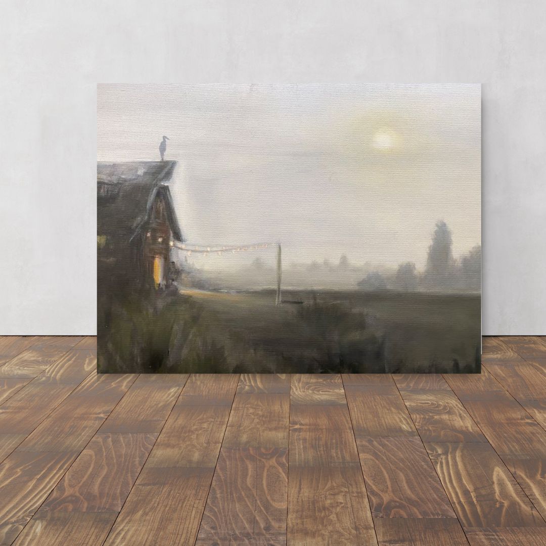 'The Barn" 18x24" Oil