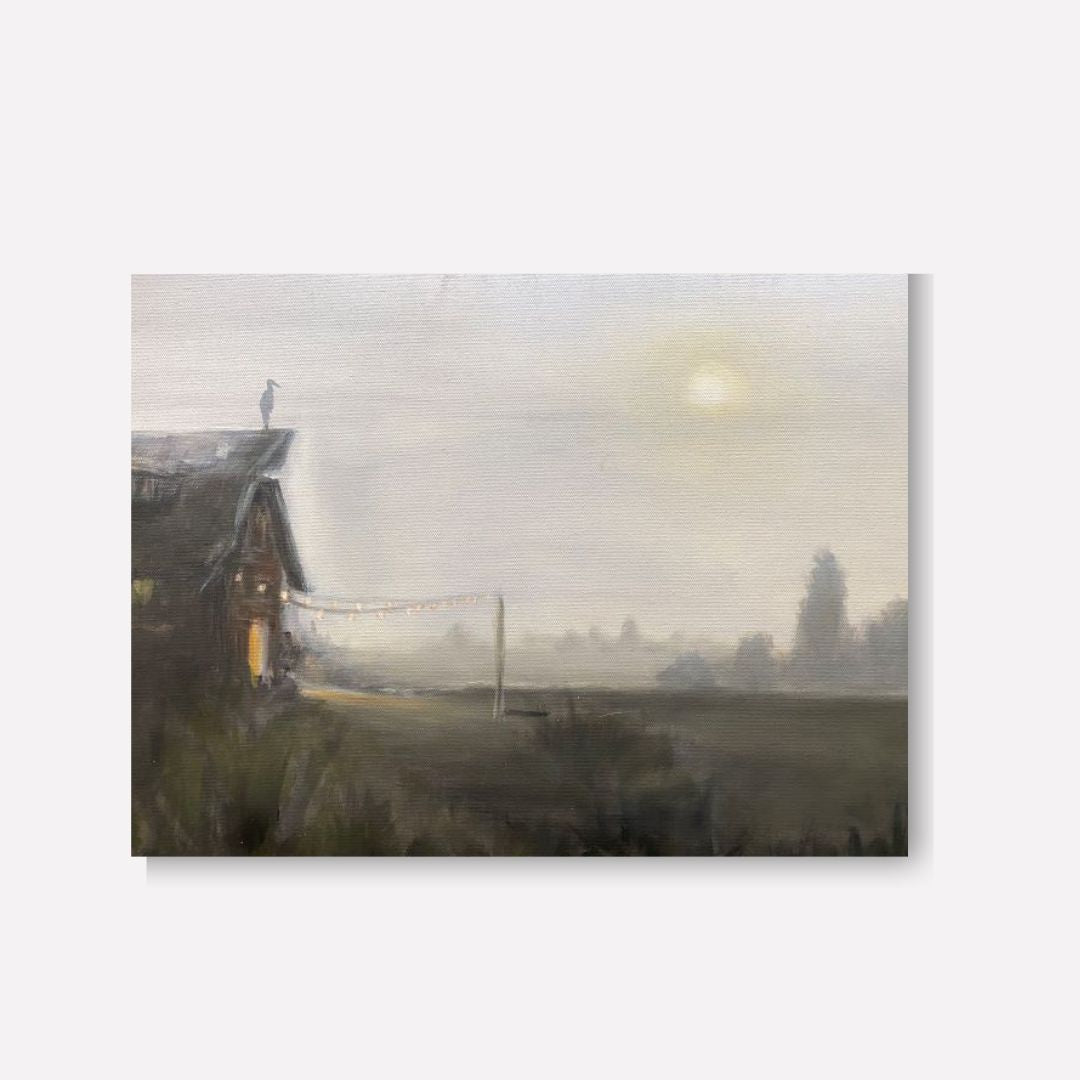 'The Barn" 18x24" Oil