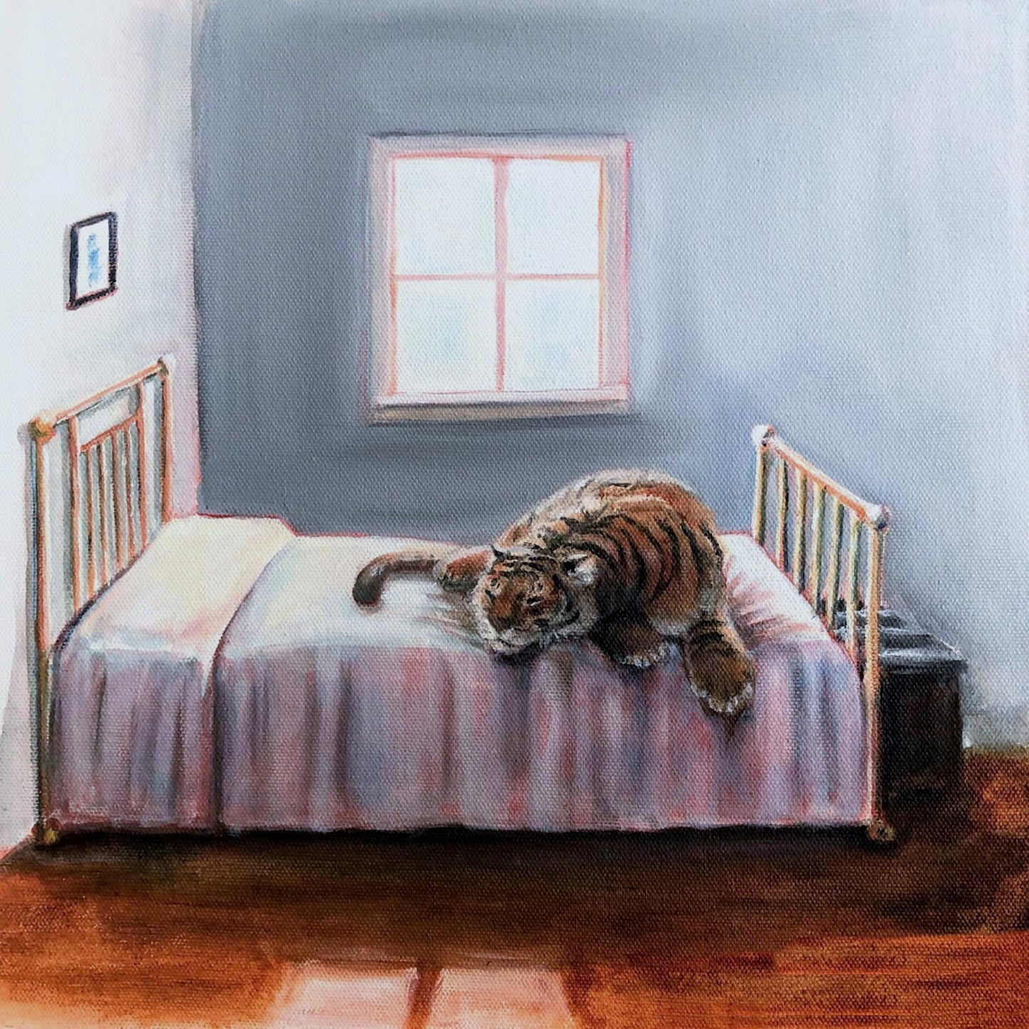 'Sleeping Tiger' 10x10 Fine Art Print